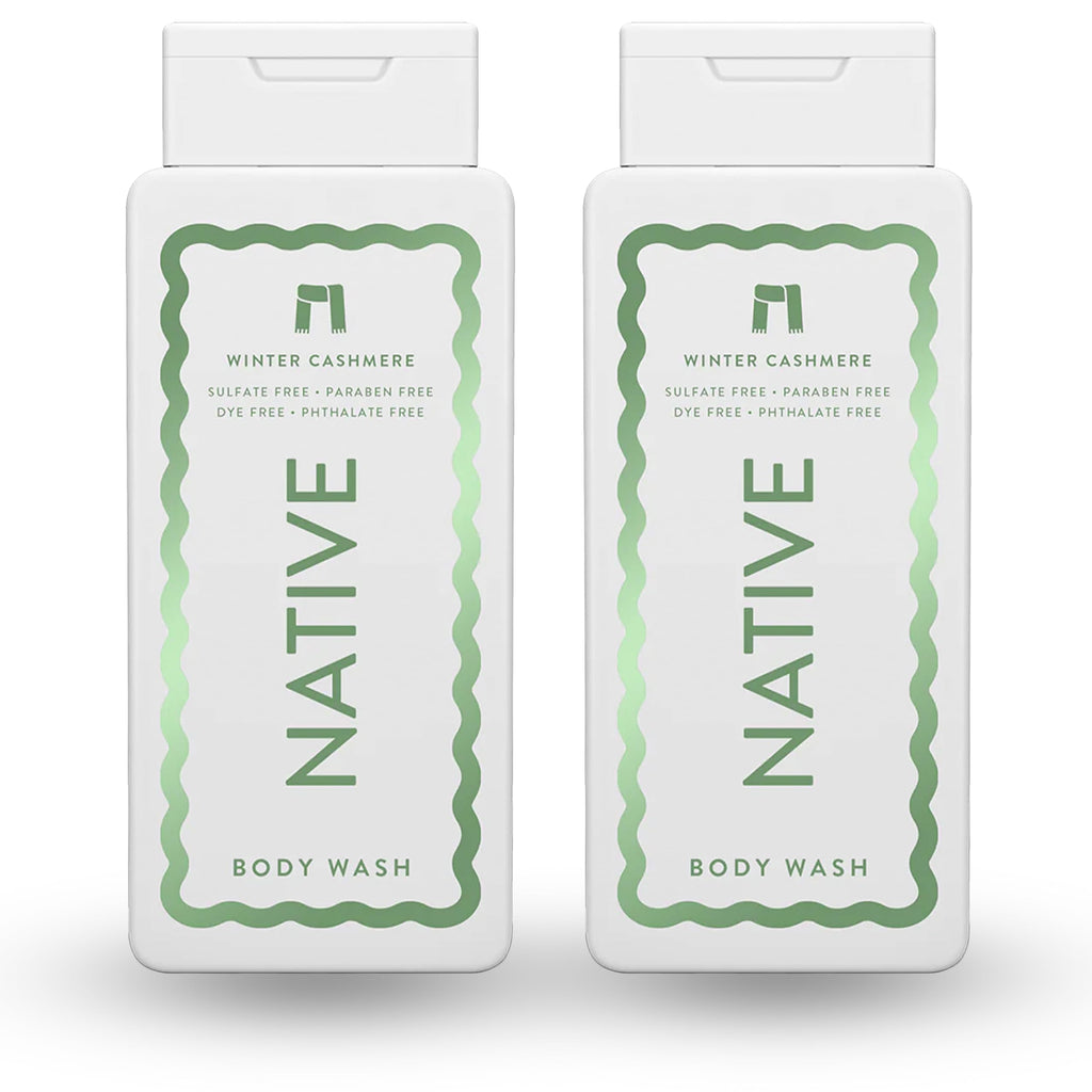 Native Limited Edition Winter Cashmere Body Wash 18 oz – Pack of 2 | Sulfate-Free & Moisturizing