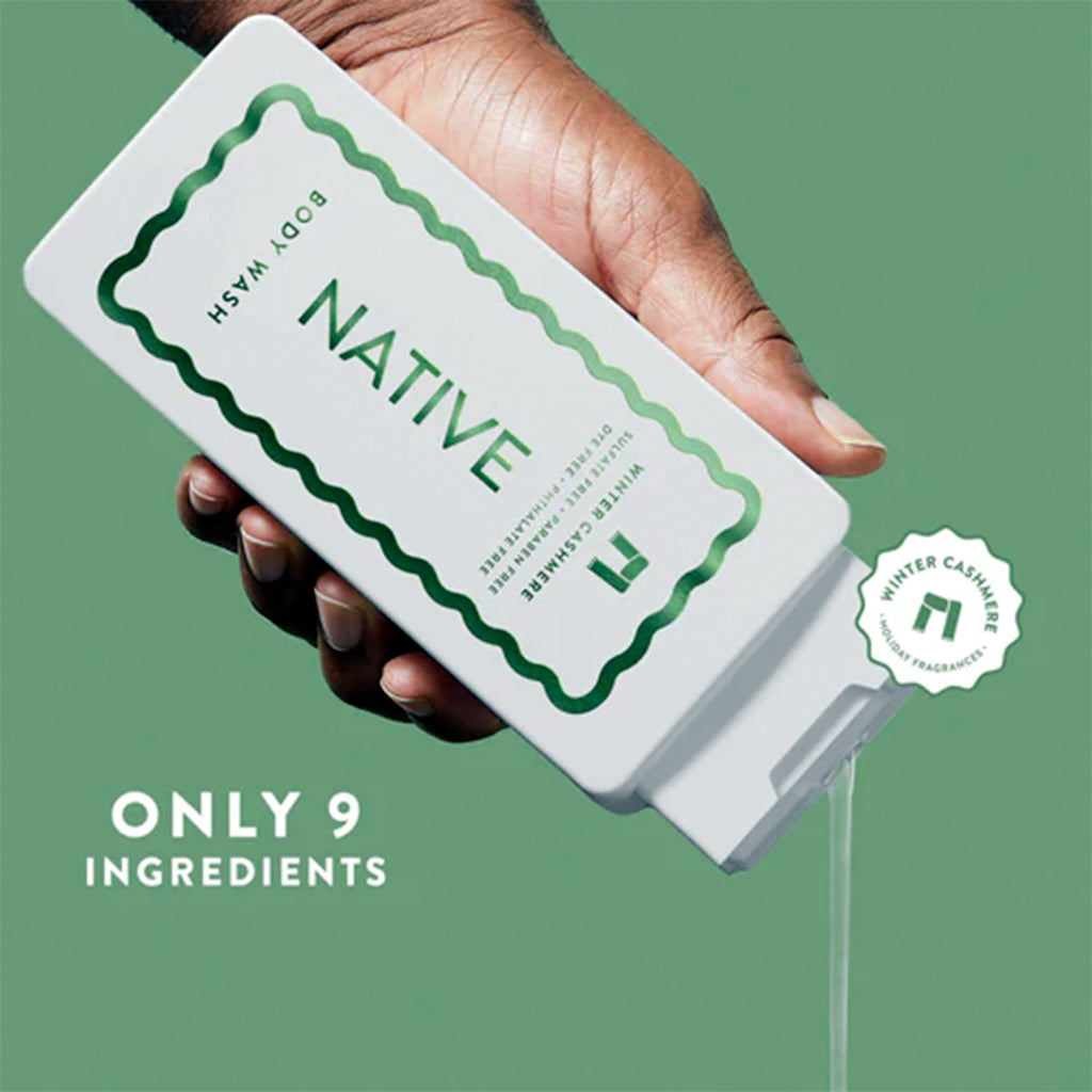 Native Limited Edition Winter Cashmere Body Wash 18 oz – Pack of 2 | Sulfate-Free & Moisturizing