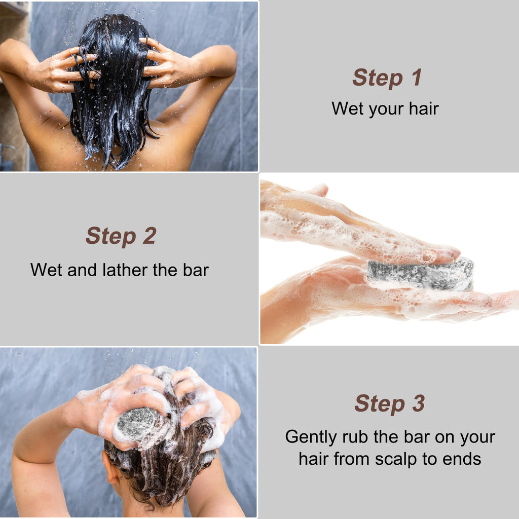 Natouch Natural Shampoo Bar for Treated, Damaged & Frizzy Hair