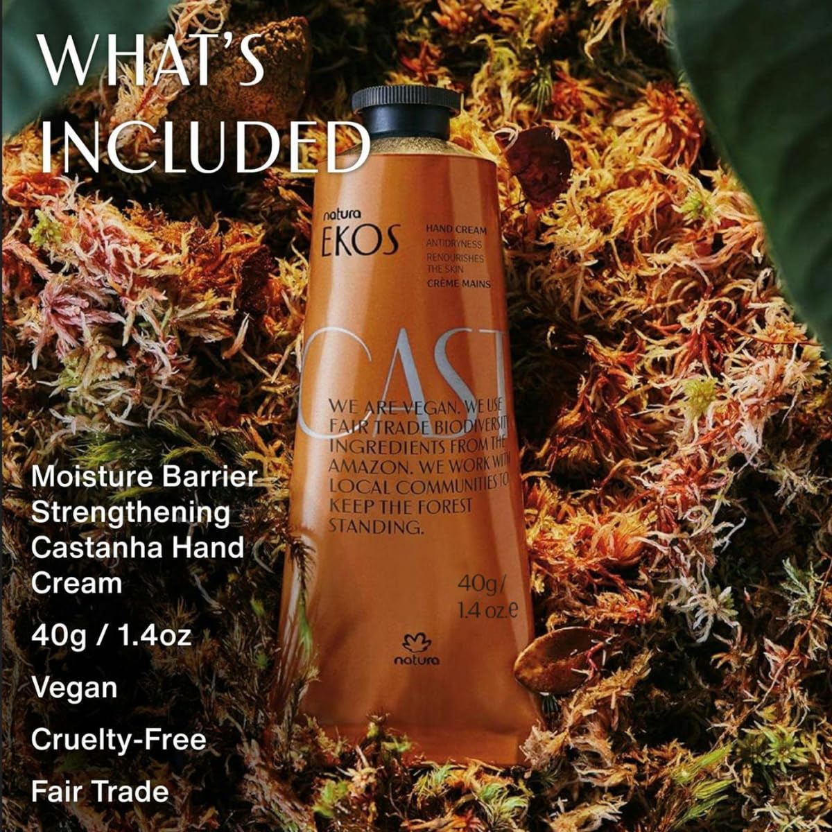 Natura Brazil Nut Hand Cream Travel Size – 24-Hour Hydration, Vegan
