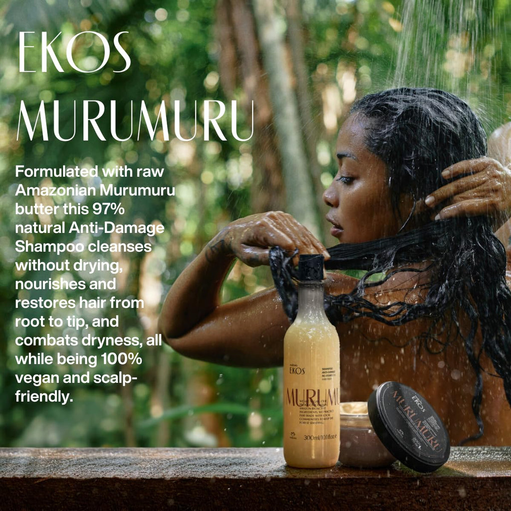 Natura Ekos Murumuru Restoring Shampoo Refill – Cleanse & Moisturize Hair (300ml) | Vegan