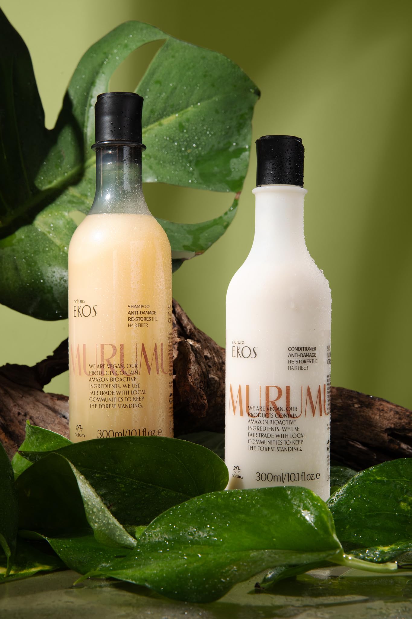 Natura Ekos Murumuru Restoring Shampoo Refill – Cleanse & Moisturize Hair (300ml) | Vegan