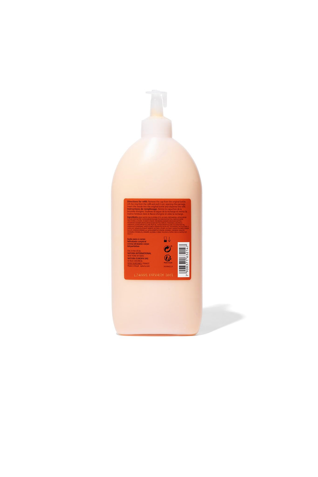 natura Ekos Tukumã Replenishing Body Lotion Refill – Vegan Skincare – Hydration & Texture – 400 ml