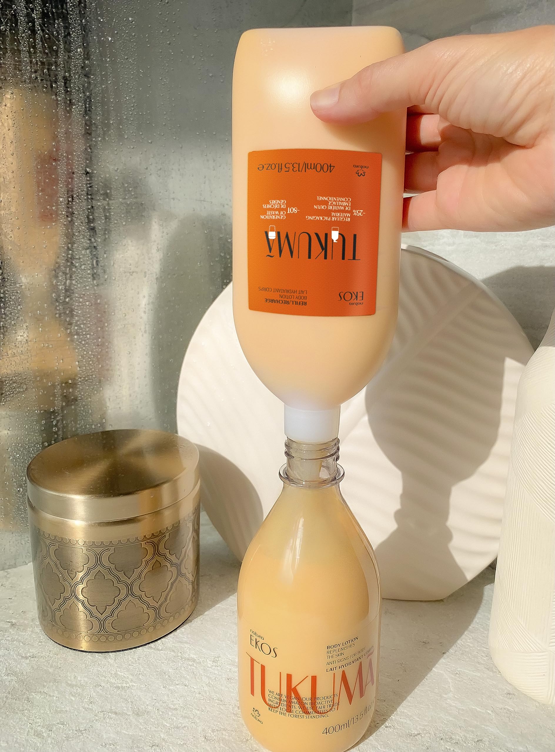 natura Ekos Tukumã Replenishing Body Lotion Refill – Vegan Skincare – Hydration & Texture – 400 ml