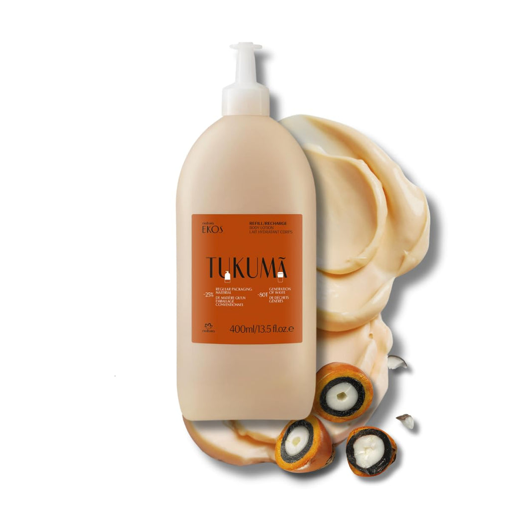 natura Ekos Tukumã Replenishing Body Lotion Refill – Vegan Skincare – Hydration & Texture – 400 ml