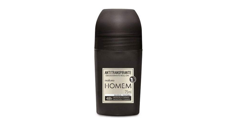Natura Men Invisible Roll-On Deodorant 75ml – Clear Finish, Fresh Scent