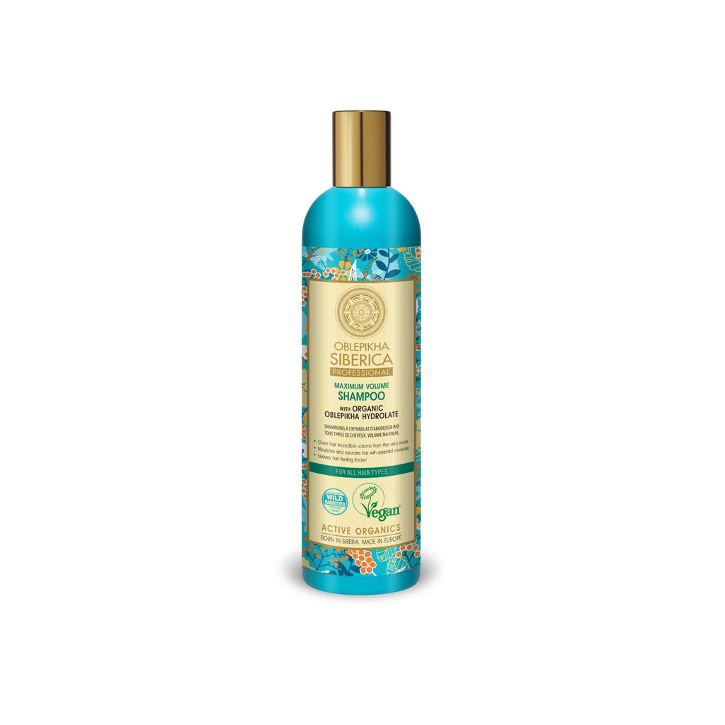 Natura Siberica Oblepikha Shampoo Maximum Volume – All Hair Types, 400 mL