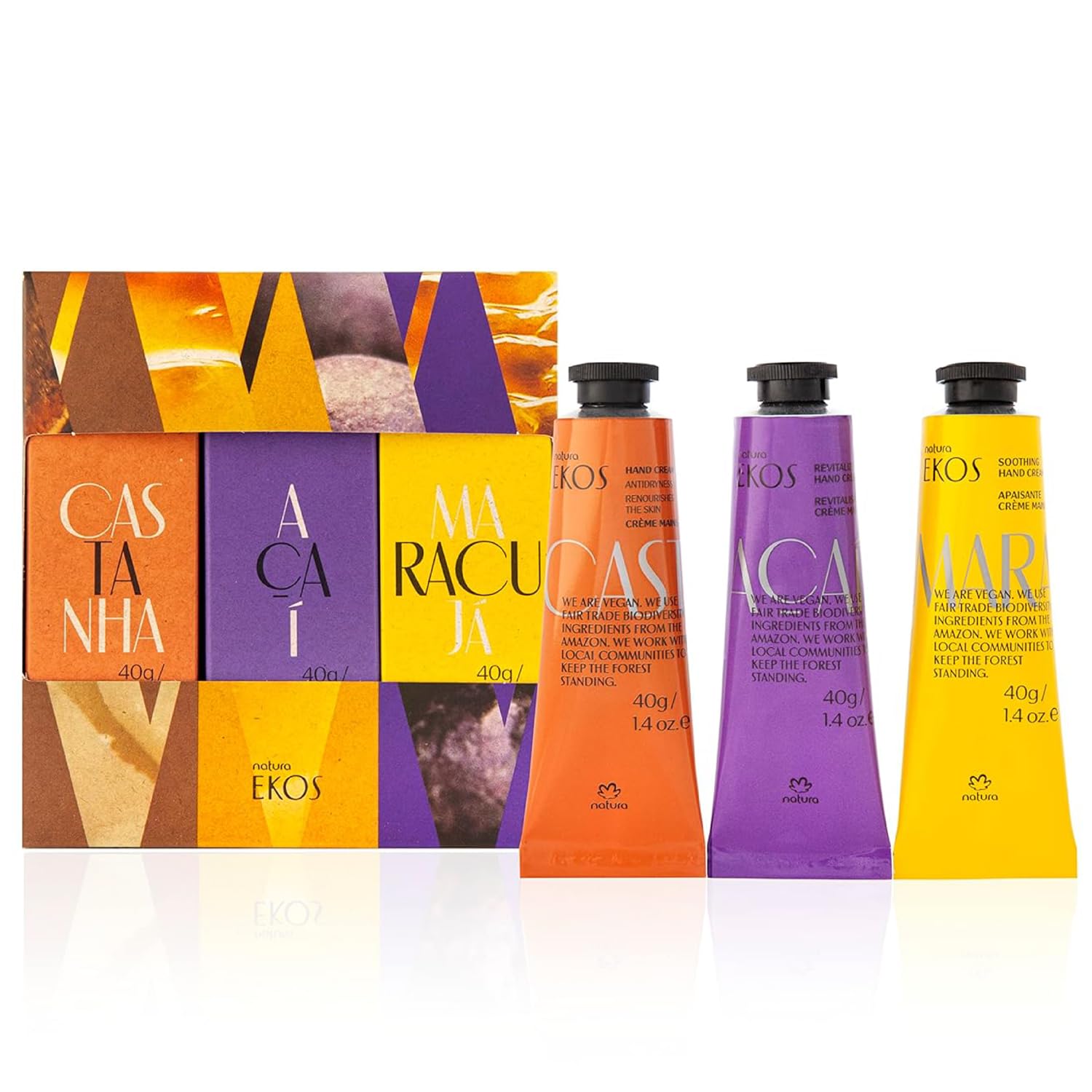 Natura Valentine's Day Hand Cream Gift Set — 3-Pack Vegan Hand Balm, Fast-Absorbing Hydration