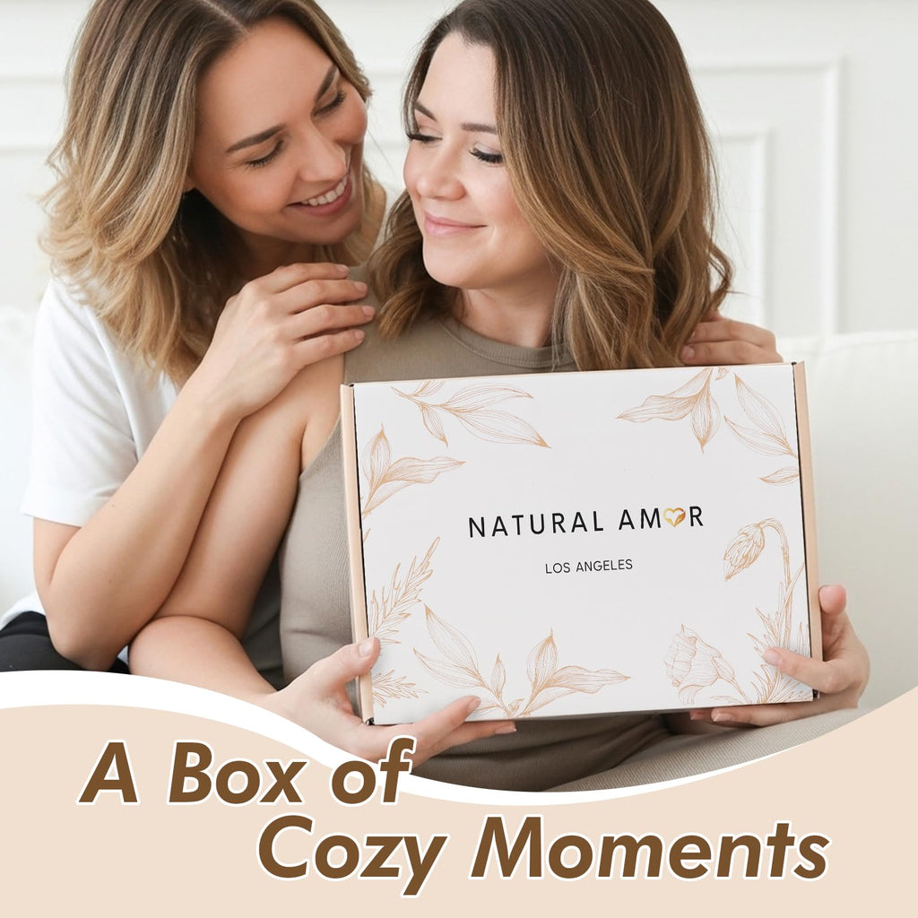 Natural Amor Los Angeles 8-Piece Spa Gift Set with Blanket – Relaxation Gift for Women