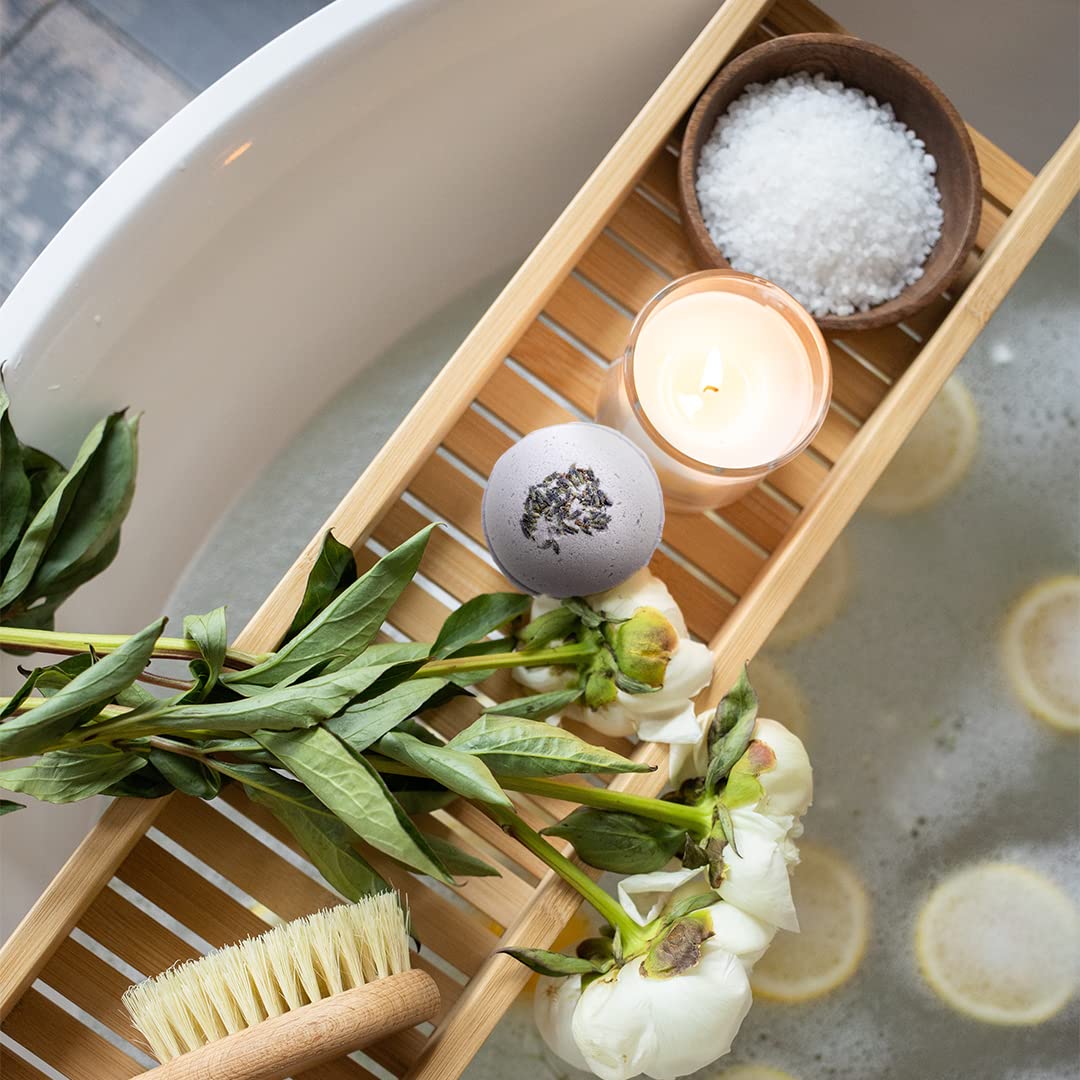 Natural Amor Los Angeles Lavender Spa Gifts for Women – 7pc Self-Care Box