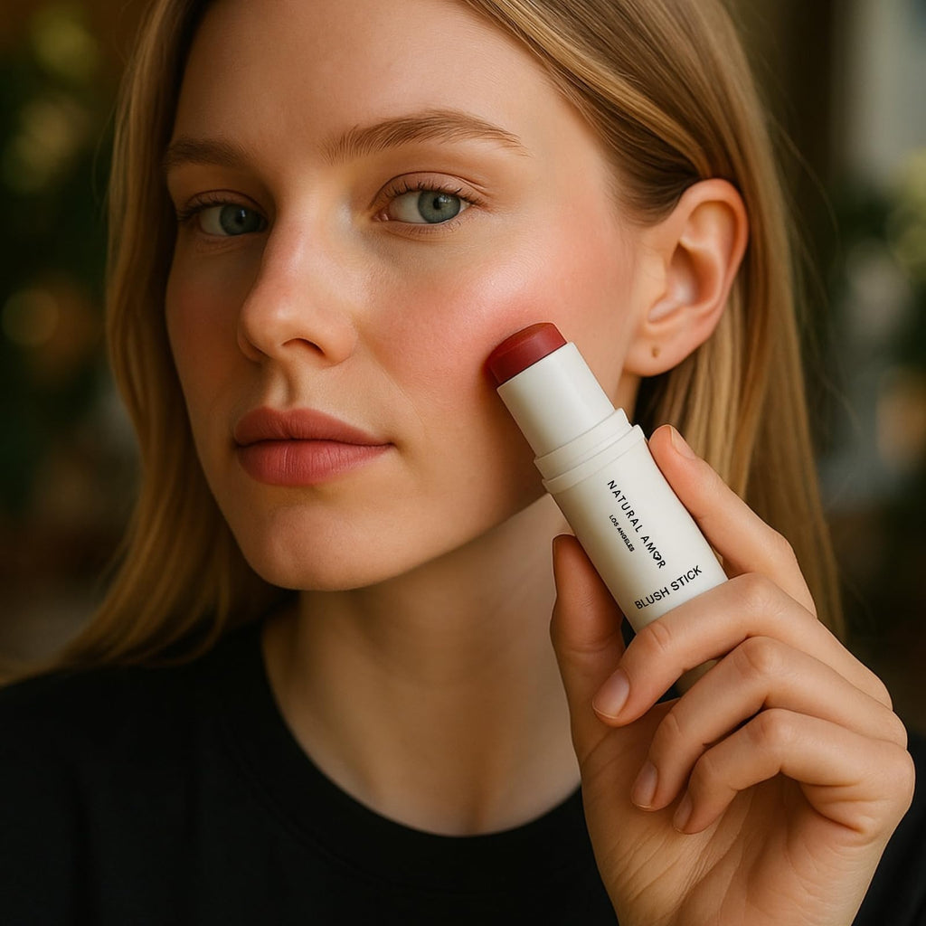 Natural Amor Blush Stick – 0.28oz, Multi-Use Vegan Makeup for Eyes, Cheeks & Lips