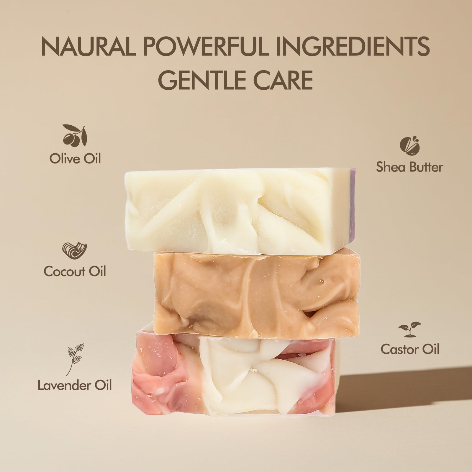 Natural Amor Los Angeles – All Natural Handmade Soap Bar 3-Pack
