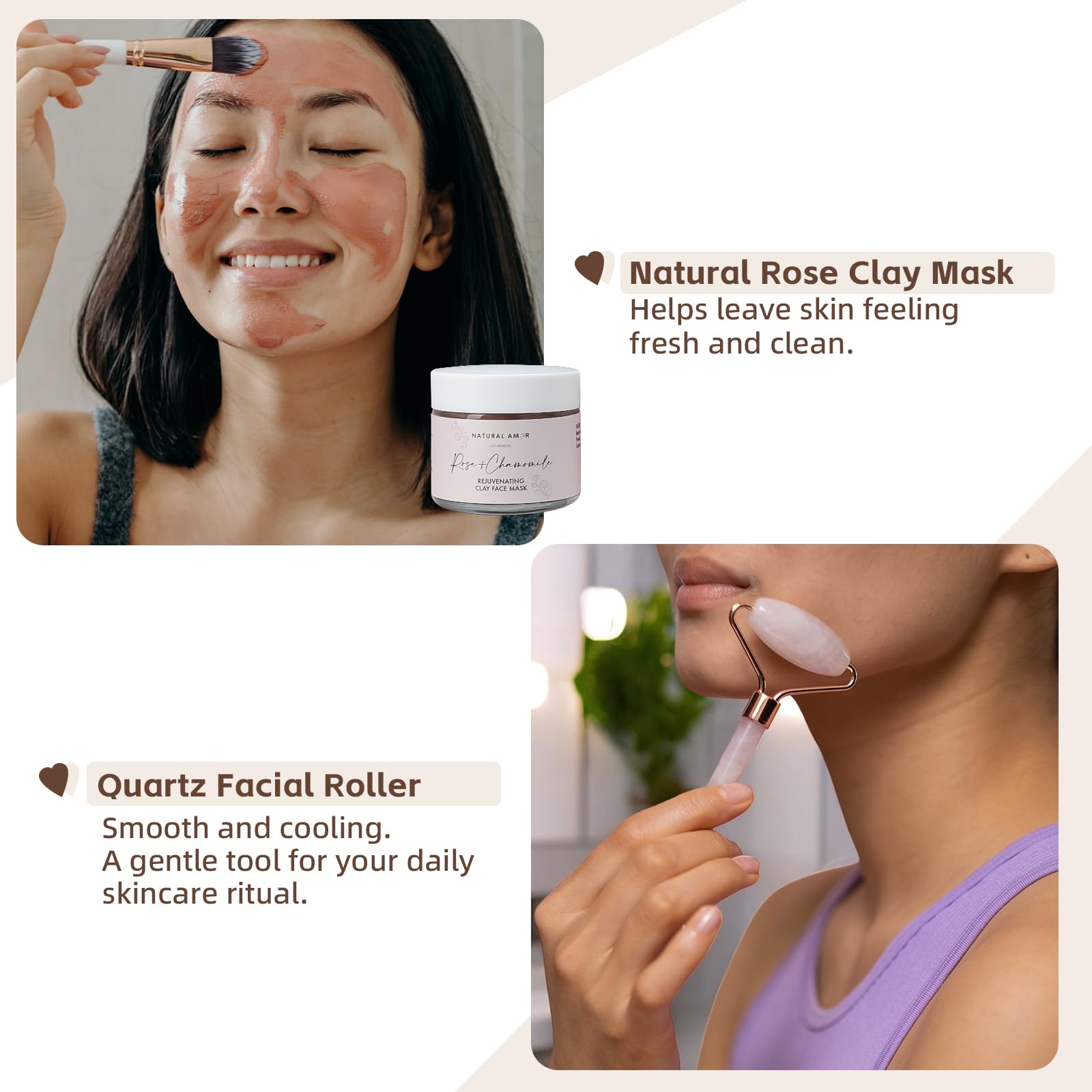 Natural Amor Rose Spa Gift Set – 6-Piece Handmade Self-Care Kit | NATURAL AMOR LOS ANGELES