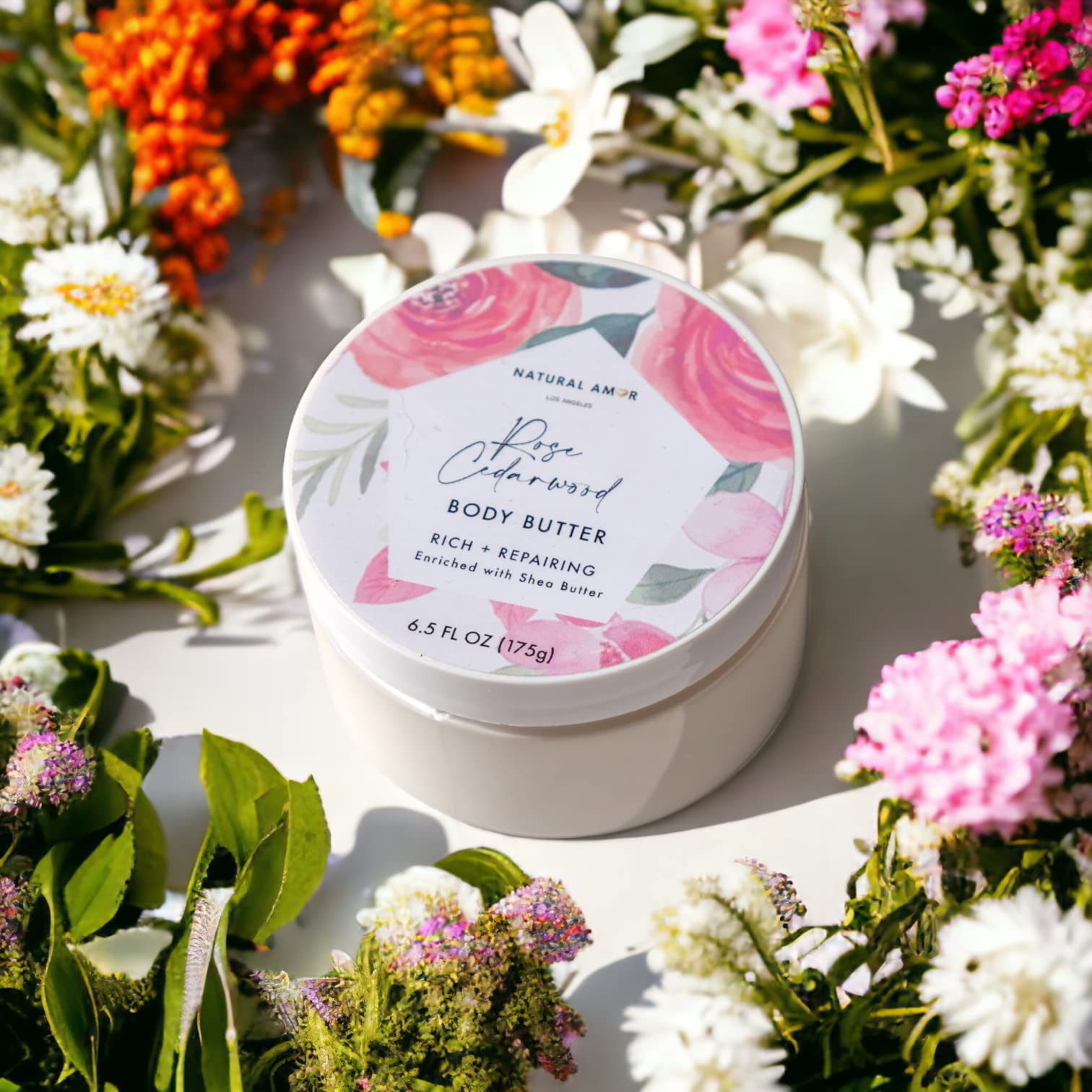 Natural Amor Rose Spa Gifts for Women - 8-Piece Self-Care Box | NATURAL AMOR LOS ANGELES
