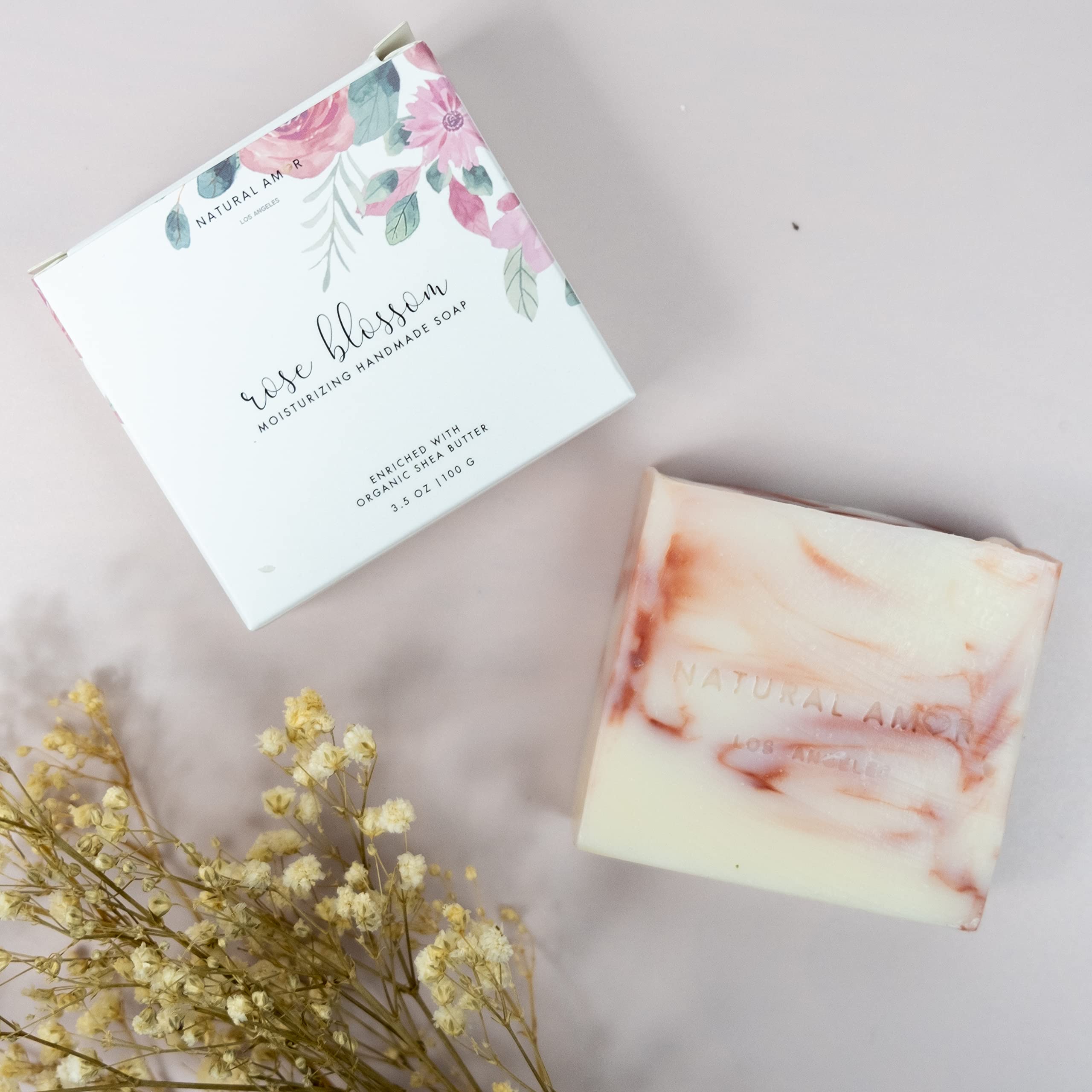 Natural Amor Rose Spa Gifts for Women - 8-Piece Self-Care Box | NATURAL AMOR LOS ANGELES