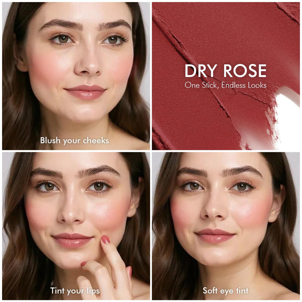 Natural Amor Blush Stick – 0.28oz, Multi-Use Vegan Makeup for Eyes, Cheeks & Lips