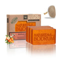 Natural Bodrum Mandarin Orange Organic Soap Bar – 3-Pack Glycerin Soap with Vitamin C