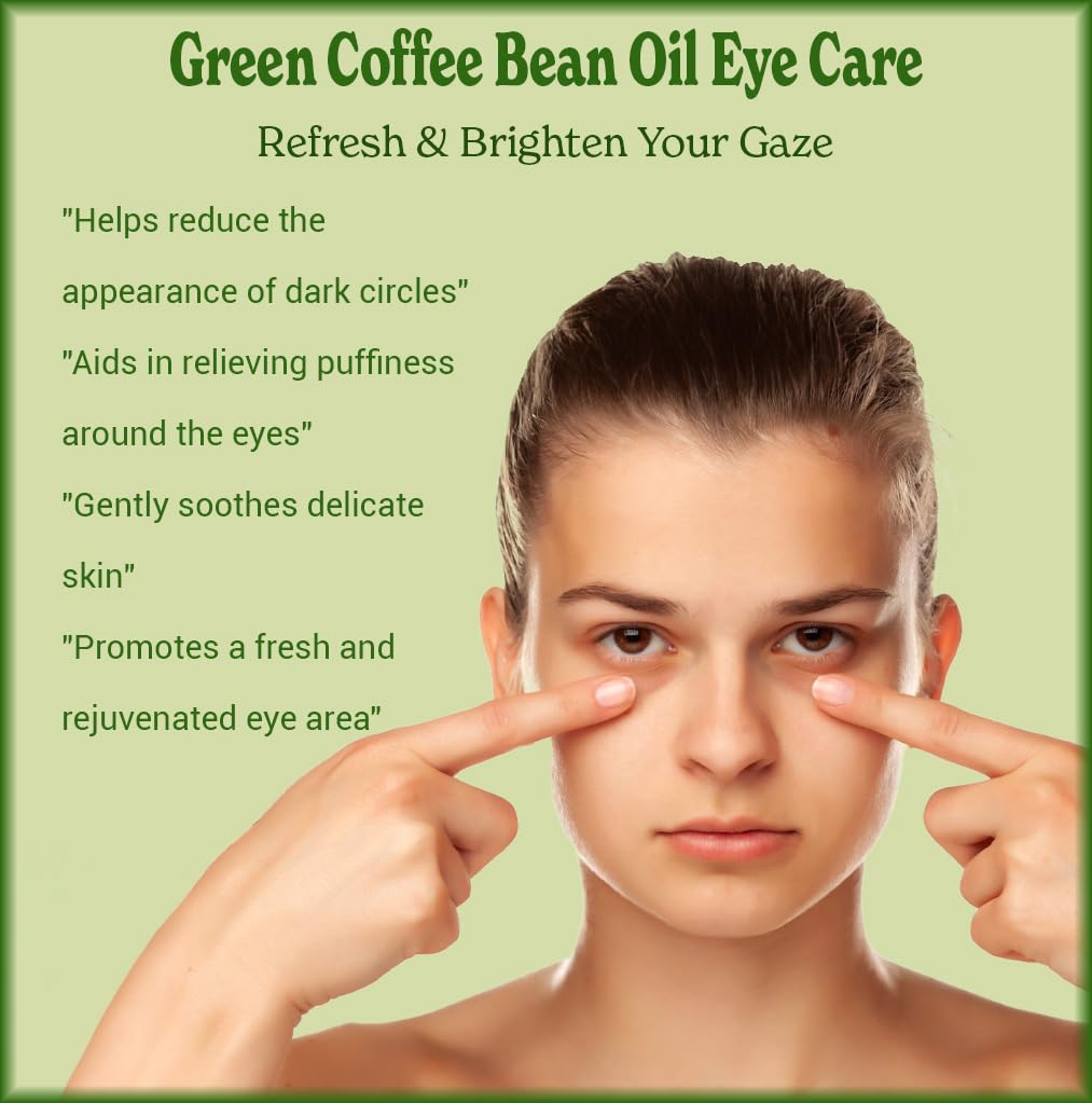 Natural Born Oils Green Coffee Bean Oil – Organic, Cold-Pressed, 8oz