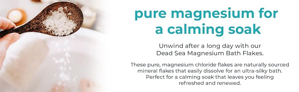Natural Elephant Dead Sea Magnesium Bath Flakes – 5 lb Bag | Pure Magnesium Chloride Soak for Body & Foot