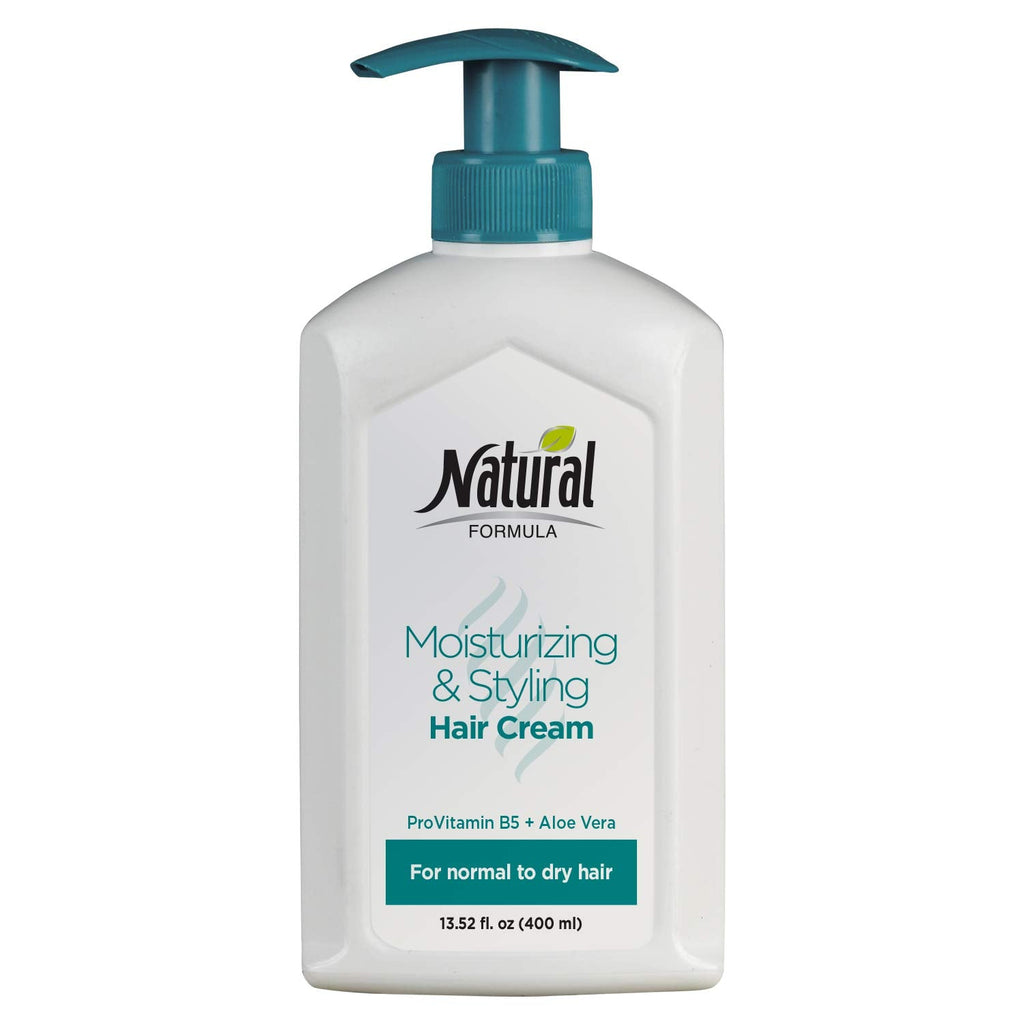 Natural Formula Moisturizing Hair Cream – Aloe Vera & Pro Vitamin B5, 13.5 fl oz for Normal to Dry Hair