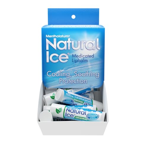 Natural Ice Lip Balm Original SPF 15 – 0.16 oz Tubes, Pack of 48