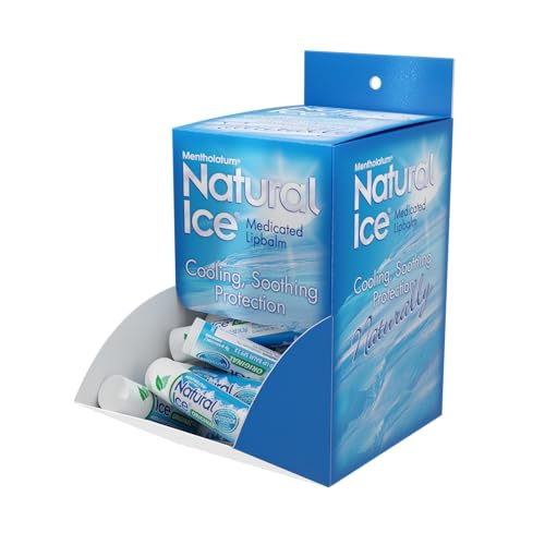Natural Ice Lip Balm Original SPF 15 – 0.16 oz Tubes, Pack of 48