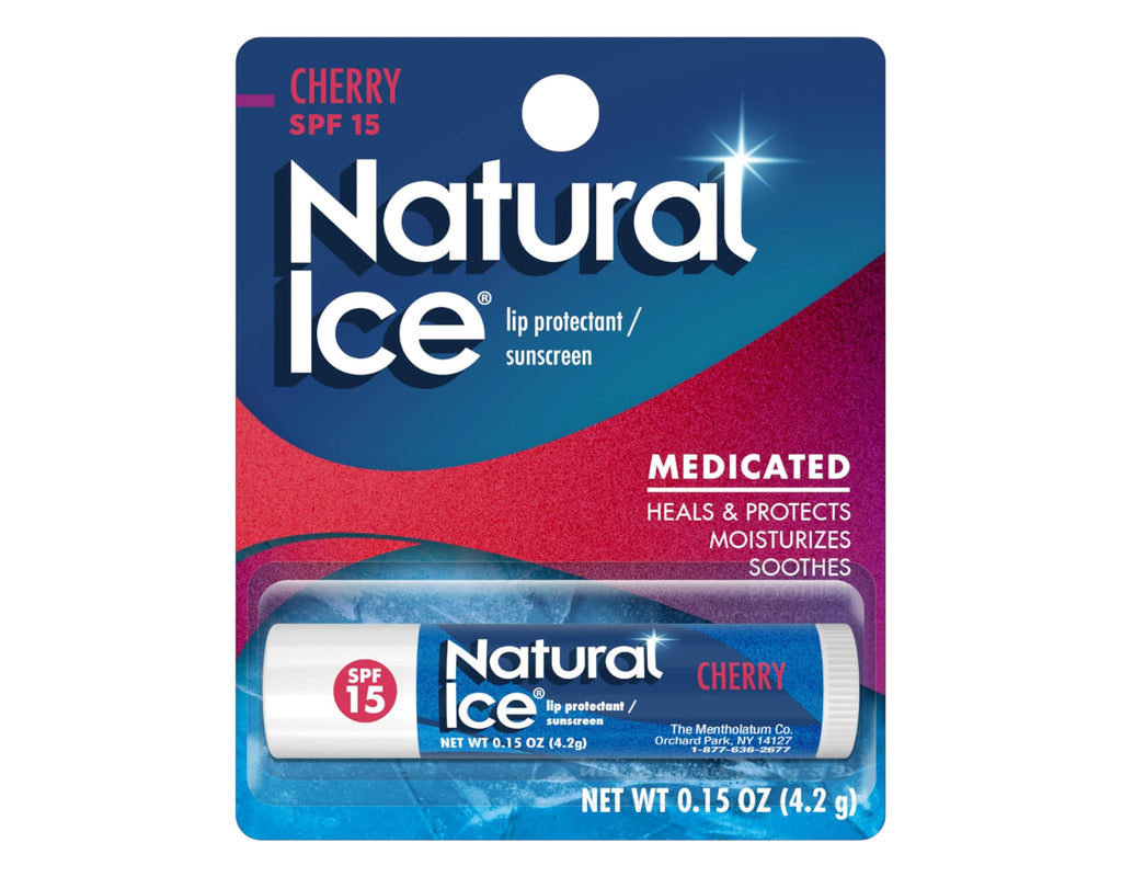Natural Ice Medicated Lip Protect SPF 15 Cherry – 12 Pack | NATURAL
