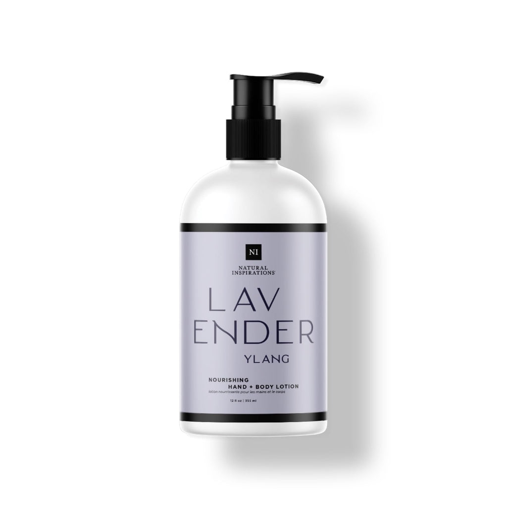 Natural Inspirations Lavender Ylang Nourishing Hand + Body Lotion 12oz – Hydration, Fragrance & Care