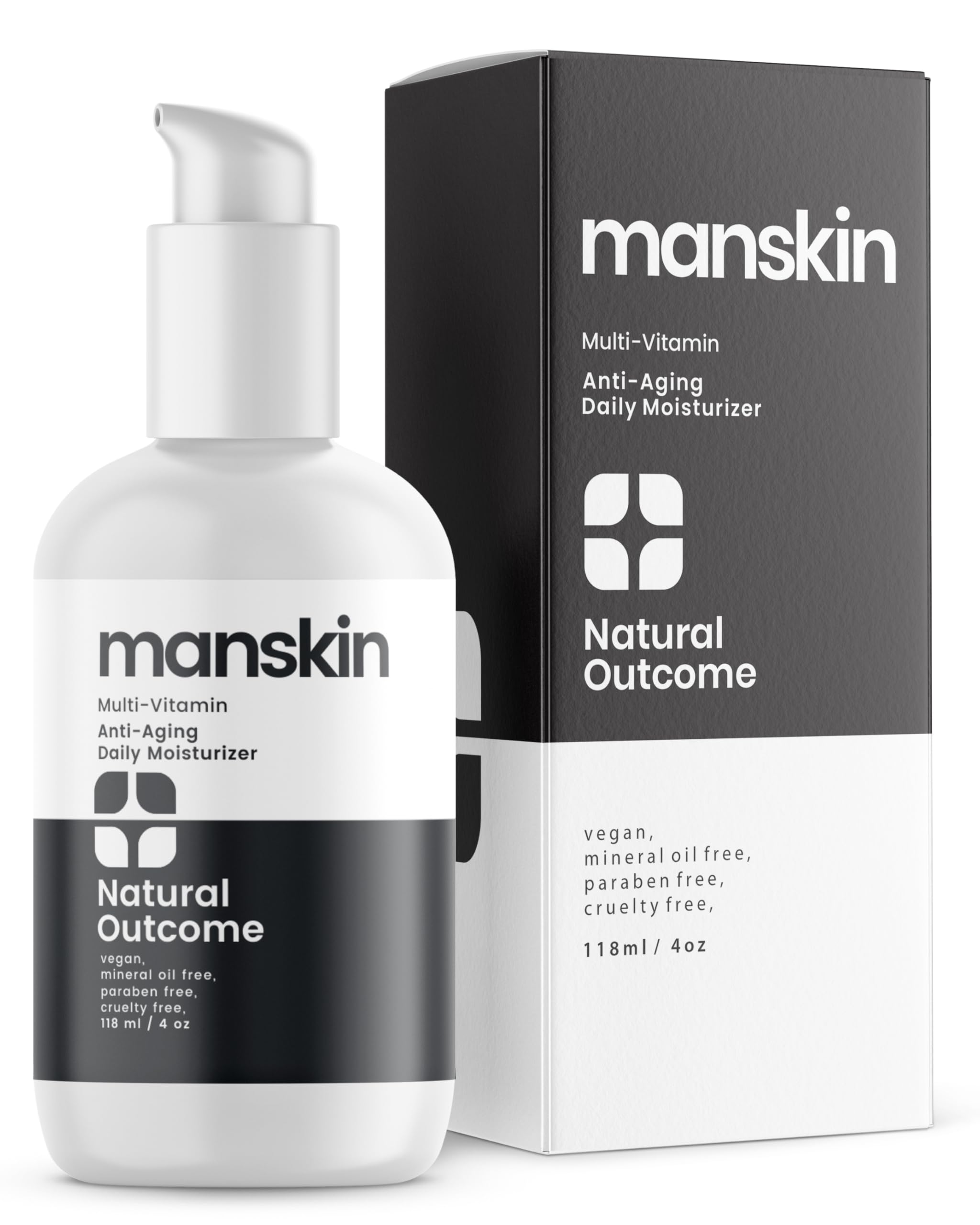 Natural Outcome Man Skin Moisturizer – Anti-Aging Daily Face Cream for Men (4 oz)