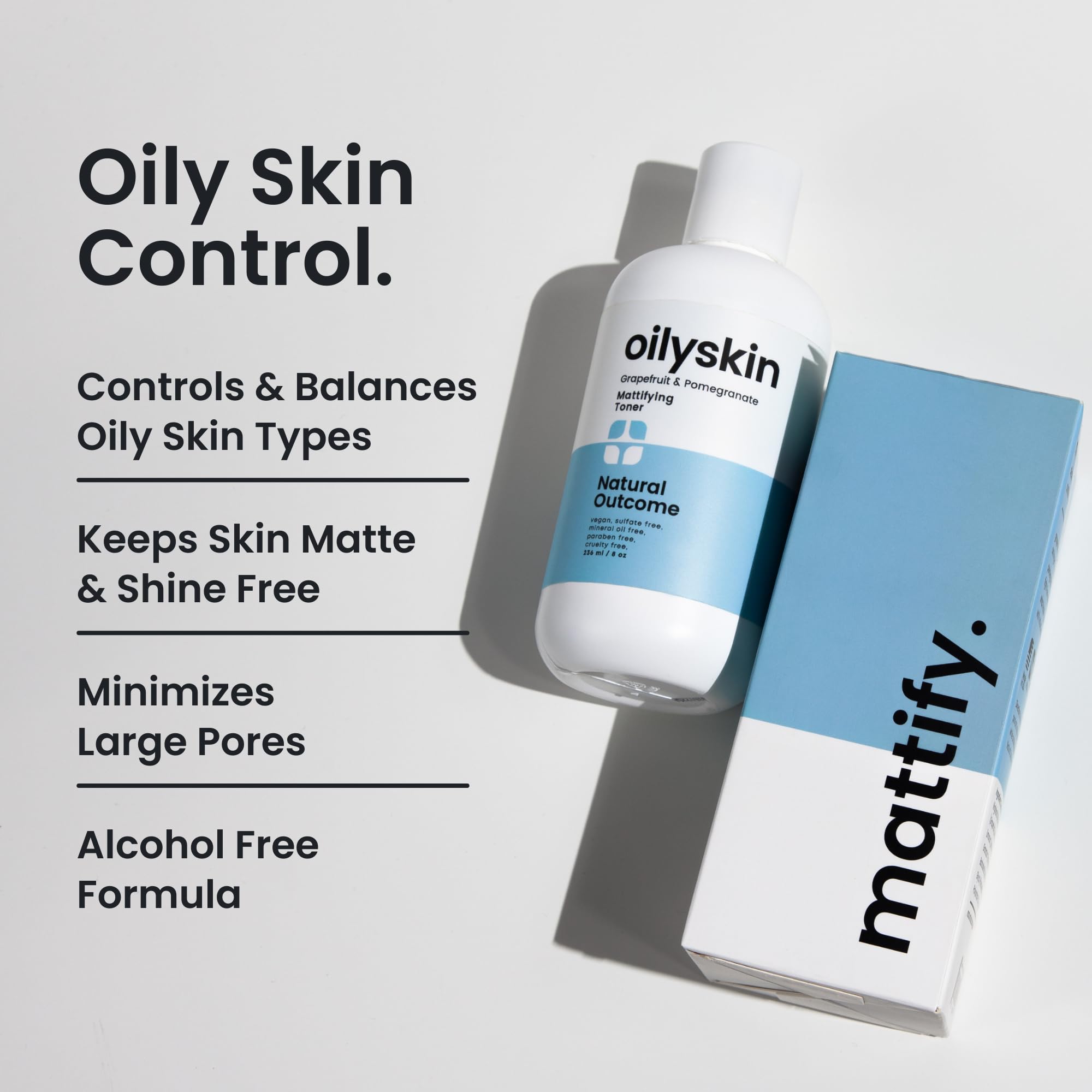 Natural Outcome Oily Skin Face Toner | Purifying Matte Toner with Aloe Vera