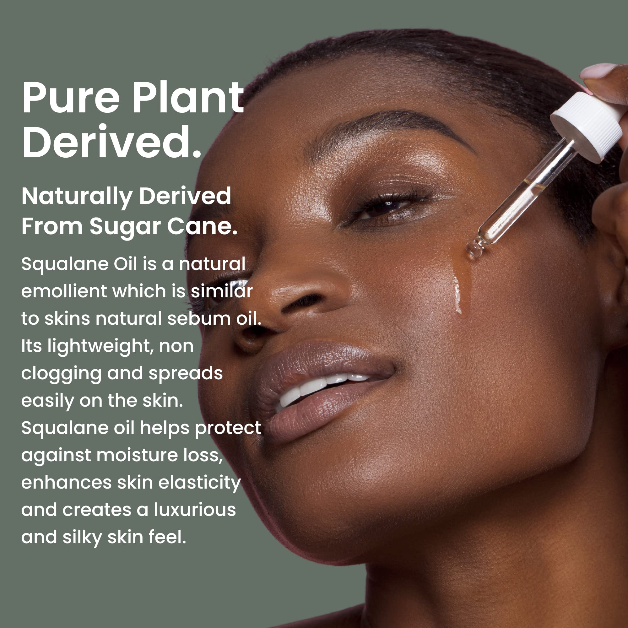 Natural Outcome Pure Squalane Oil — 100% Plant-Derived, Weightless Moisturizer for Face, Body, Hair & Lips | 1 oz
