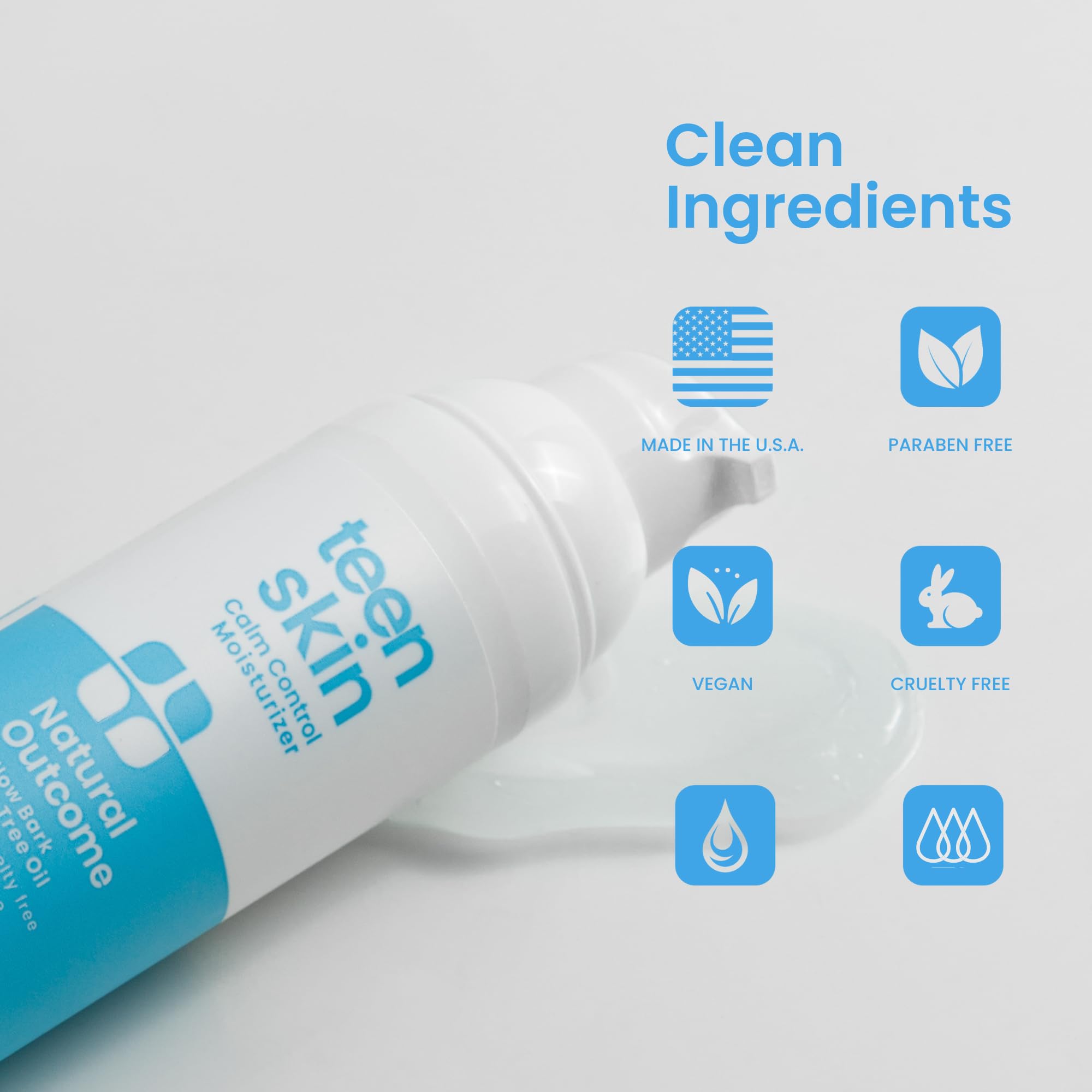 Natural Outcome Teen Skin Moisturizer | Gentle, Non-Toxic Acne Care for All Skin Types | 50 ml