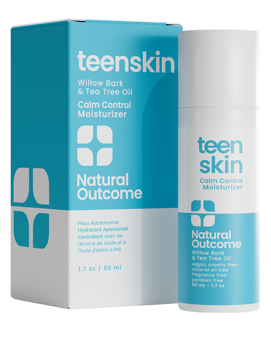 Natural Outcome Teen Skin Moisturizer | Gentle, Non-Toxic Acne Care for All Skin Types | 50 ml