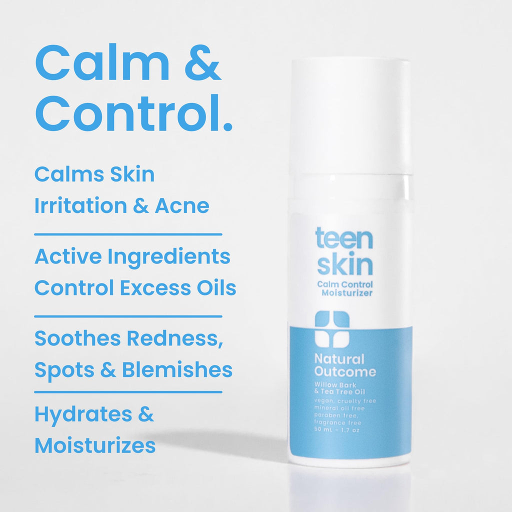 Natural Outcome Teen Skin Moisturizer | Gentle, Non-Toxic Acne Care for All Skin Types | 50 ml