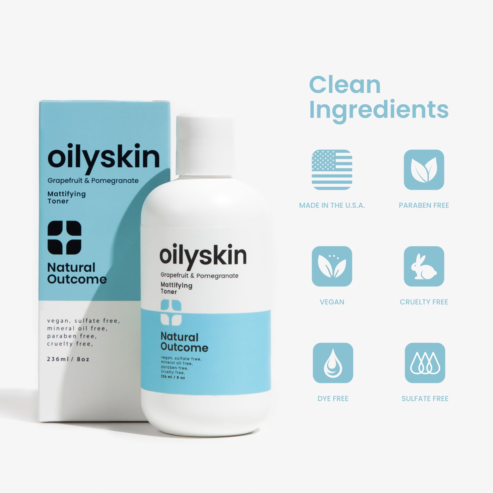 Natural Outcome Oily Skin Face Toner | Purifying Matte Toner with Aloe Vera