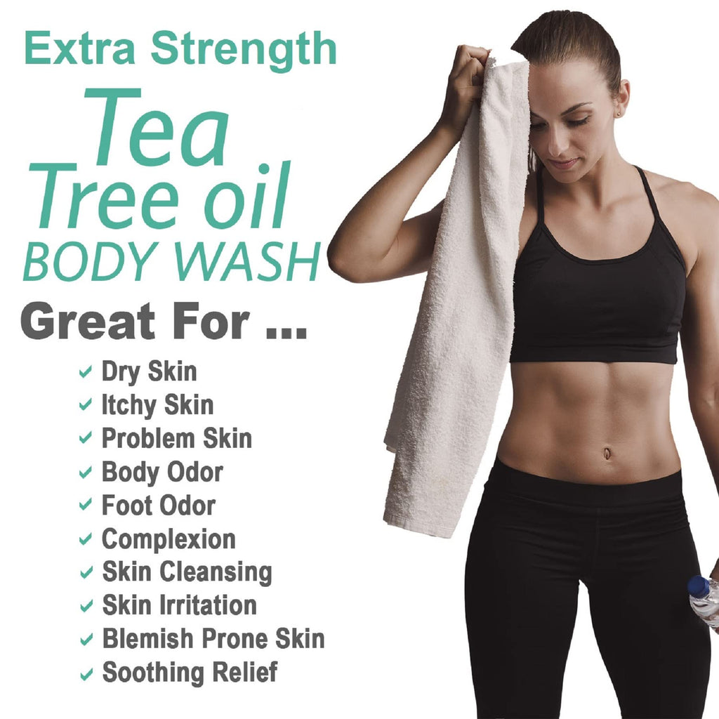 Natural Riches Tea Tree Body Wash for Men & Women – 16 oz, All Skin Types