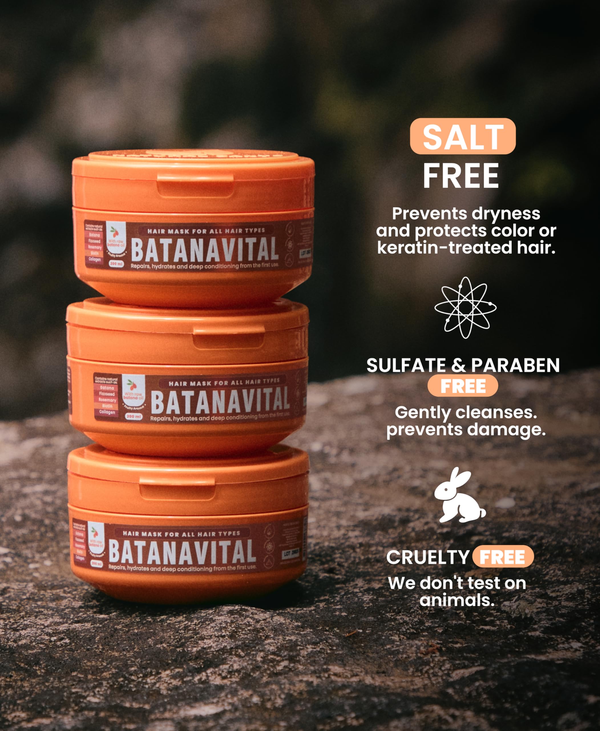 Batanavital Deep Hair Mask with Batana Oil – Deep Repair & Moisture (8.45 fl oz)