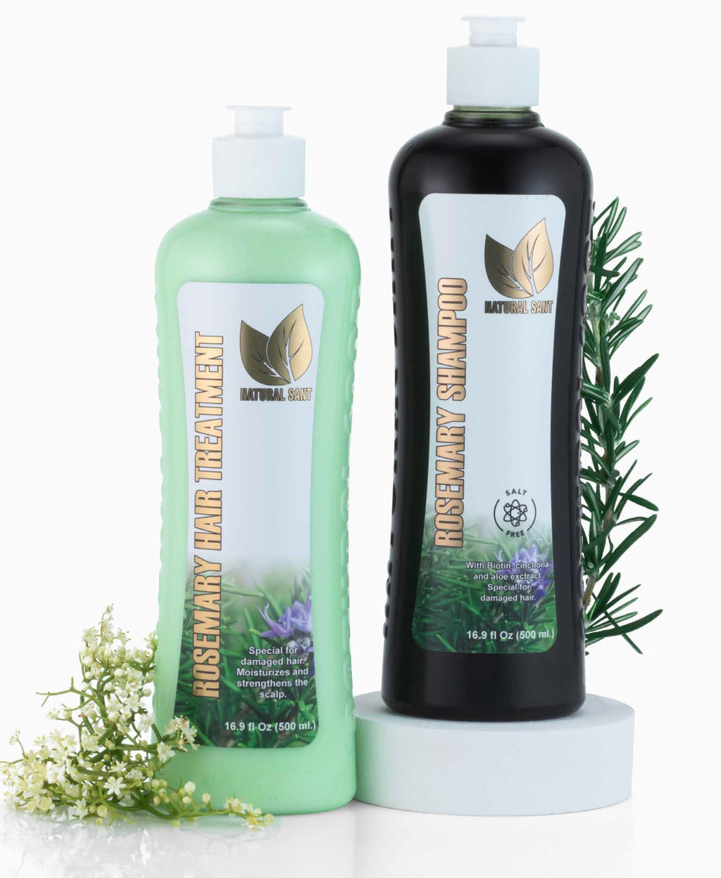 Natural sant Rosemary & Cinchona Shampoo & Conditioner Set – Sulfate-Free, Hydration & Scalp Support