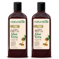 Naturaloe Repairs & Moistures Shampoo + Conditioner – 100% Vegan, Aloe Vera & Argan Oil, 24 fl oz