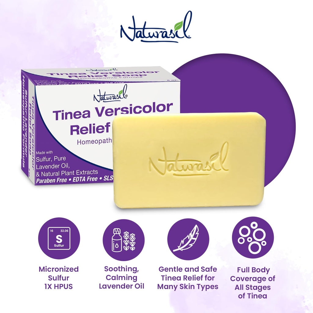 Naturasil Tinea Versicolor Treatment Soap (2-Pack) – Max-Strength 5oz Bars