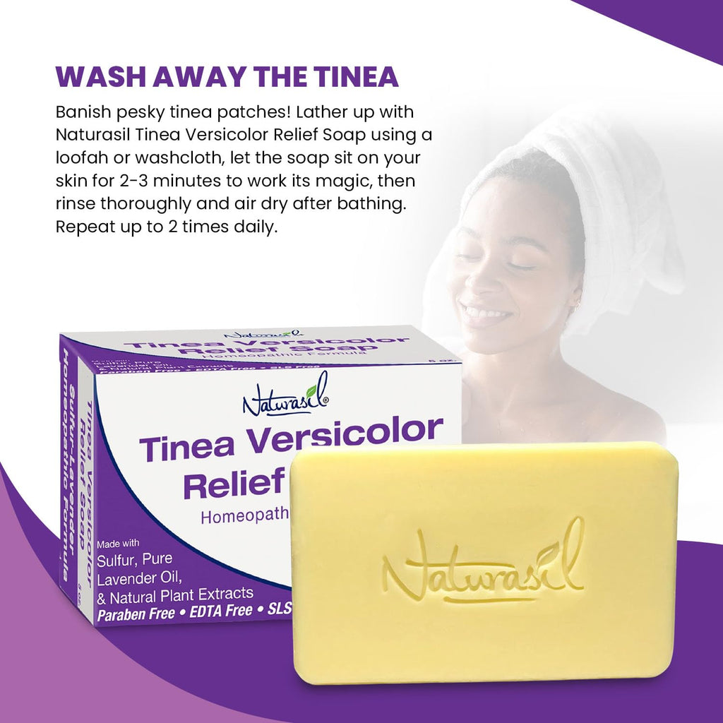 Naturasil Tinea Versicolor Treatment Soap (2-Pack) – Max-Strength 5oz Bars