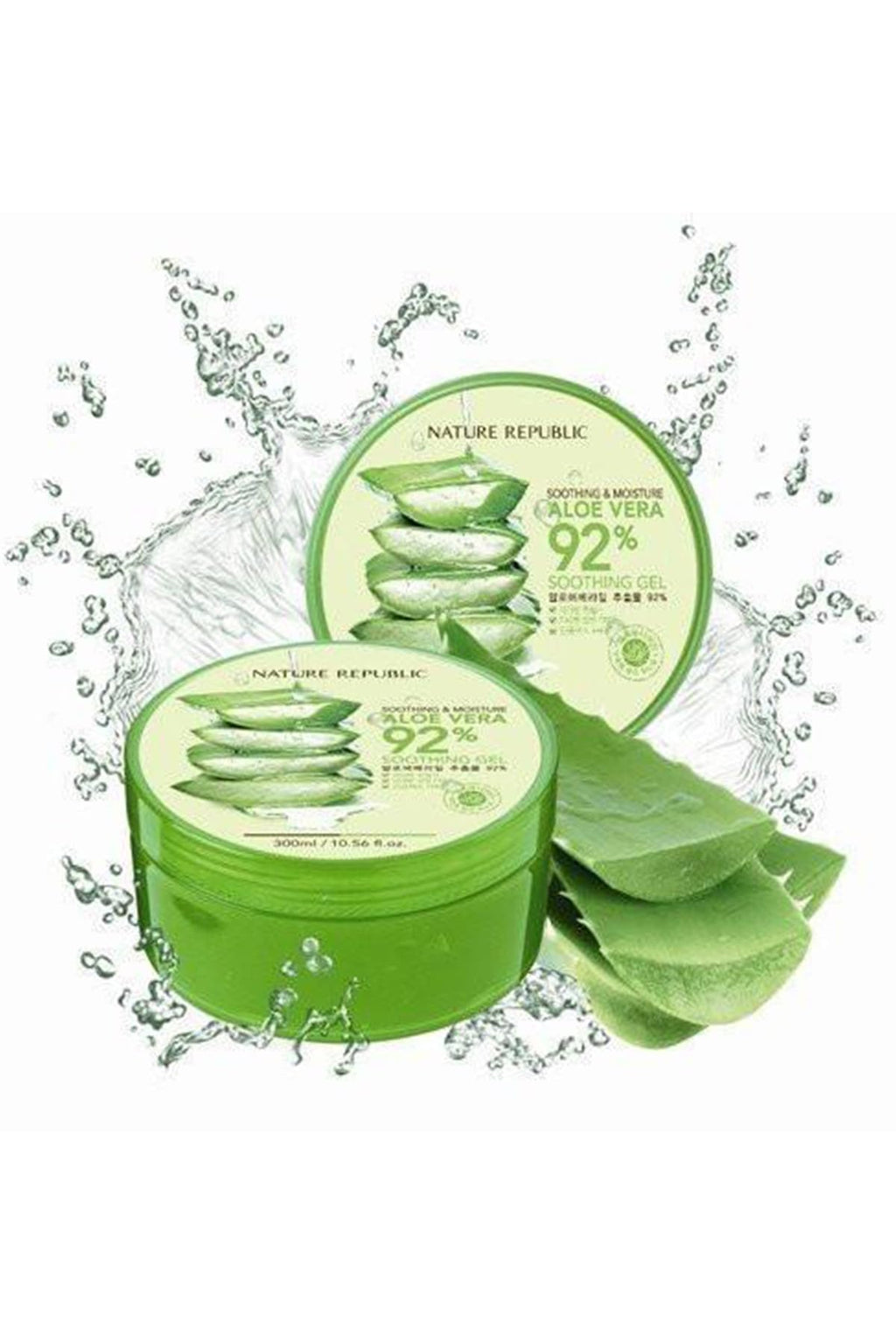 Nature Republic Aloe Gel 92% – Soothing Moisture, 10.56 fl oz