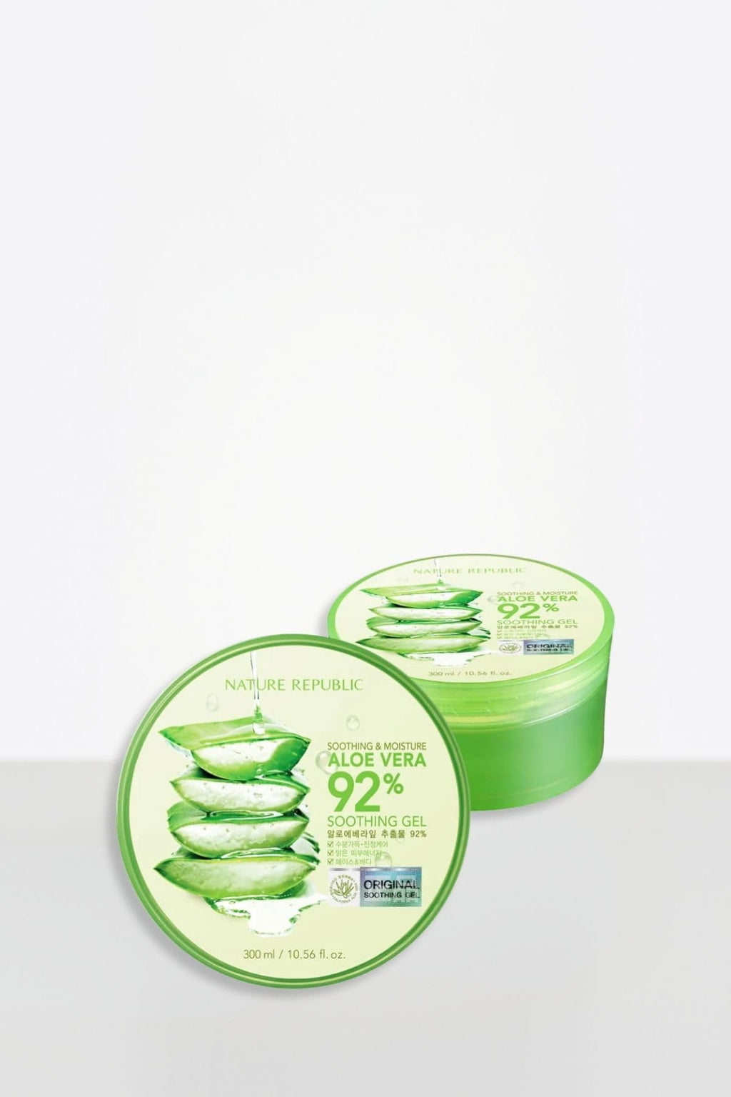 Nature Republic Aloe Gel 92% – Soothing Moisture, 10.56 fl oz