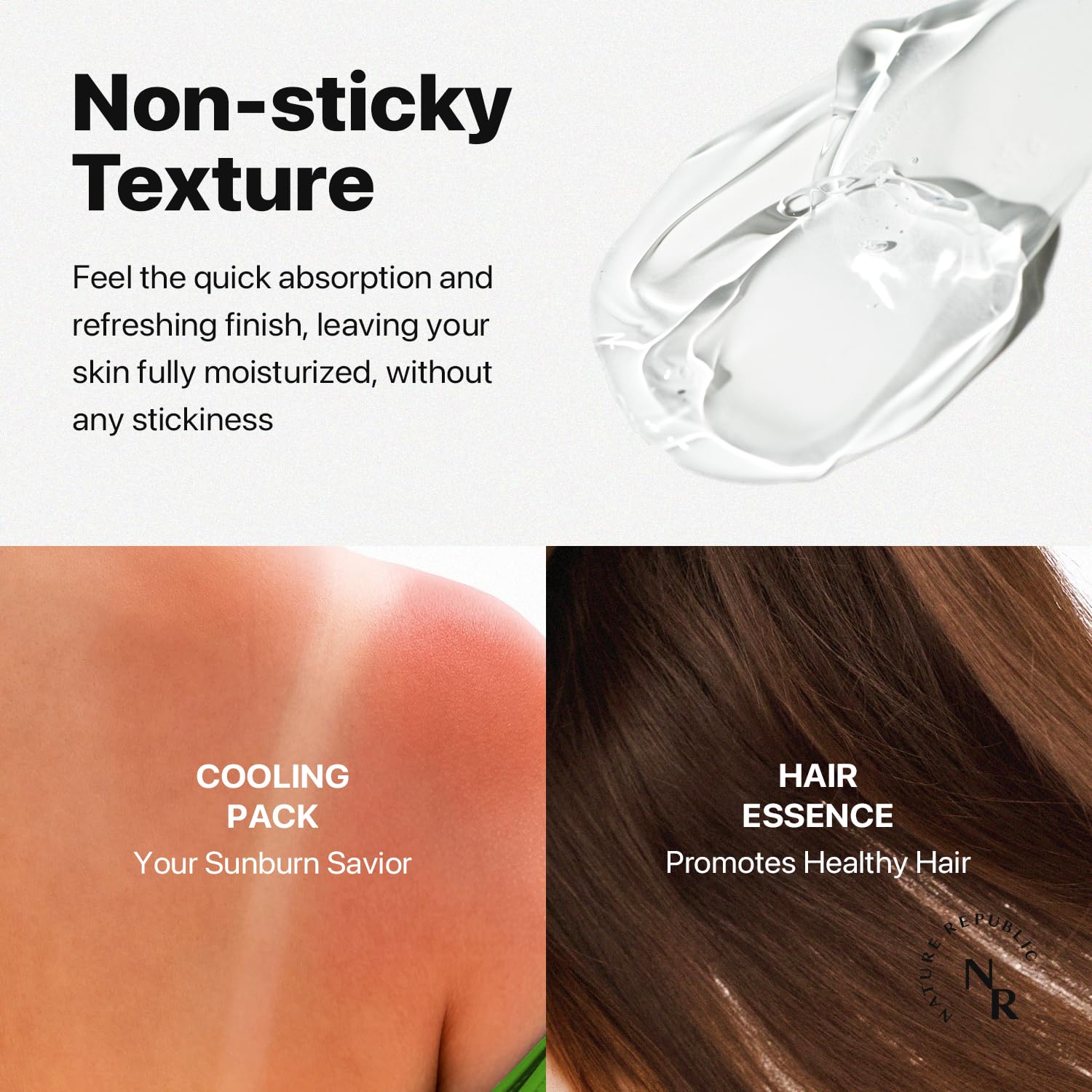 Nature Republic Mild & Moisture Aloe Vera Watery Gel (2 PCS) – Hydrating, Non-Sticky, Fast-Absorbing