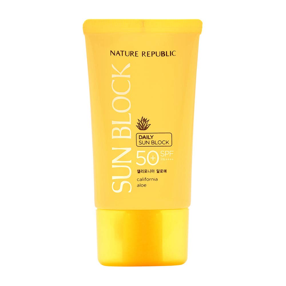 Nature Republic California Aloe Daily Sun Block SPF50+ PA++++ – Lightweight Daily UV Shield