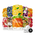 Nature Republic Cold Juicy Fresh Jelly Mask Set 10 Pack — Vegan Hydrating Facial Masks
