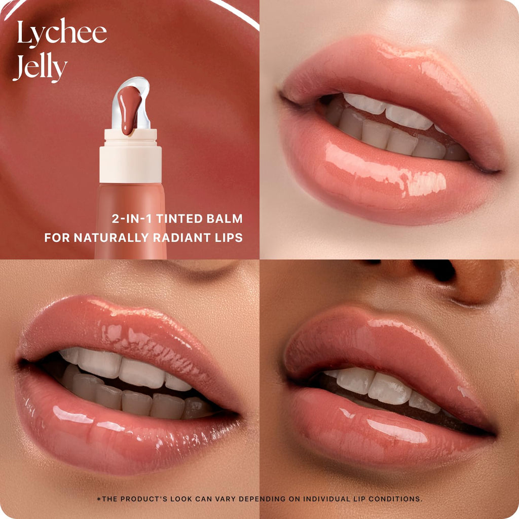 Nature Republic Honey Melting Lip Butter Balm – Hydrating Tinted Lip Balm with Peptides (Lychee Jelly)