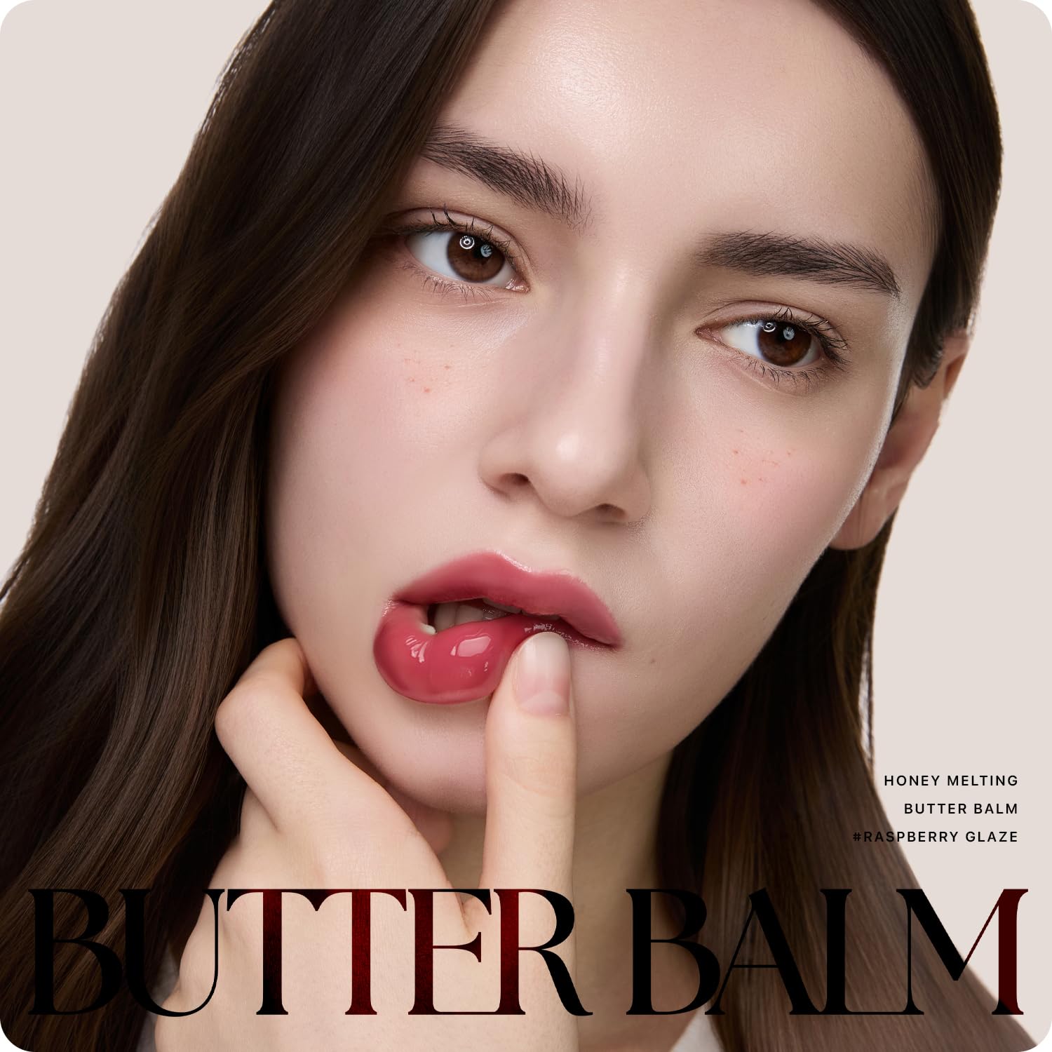 Nature Republic Honey Melting Lip Butter Balm – Hydrating Tinted Lip Balm with Peptides (Raspberry Glaze)