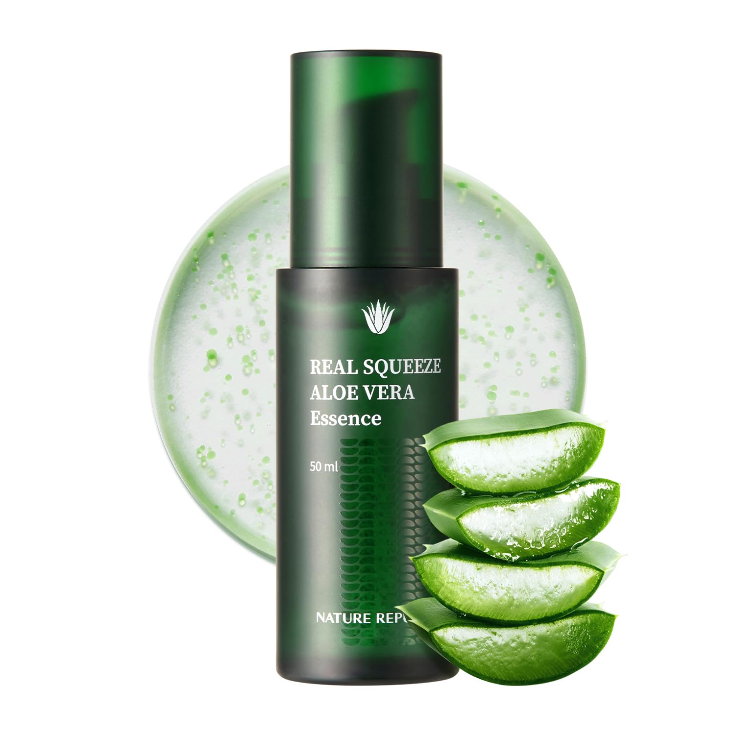 Nature Republic Real Squeeze Aloe Vera Essence – Lightweight Hydration & Glow, 50ml