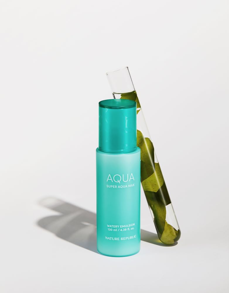 Nature Republic Super Aqua Max Watery Emulsion - Hydrating Deep Sea Water Daily Moisturizer 130ml